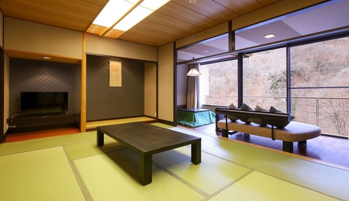 Suite Japanese-Style Twin Beds Room with Private Open Air Bath - Indoor Bath - Non-Smoking