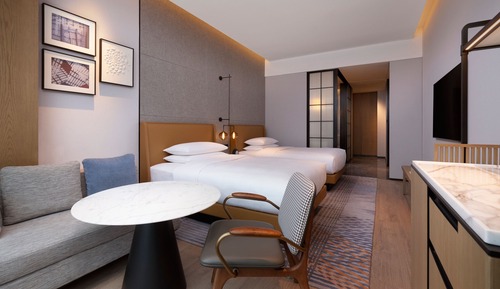 Deluxe Room, 2 Double Beds, Non Smoking, City View