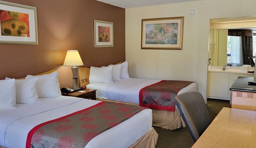 Double Room, 2 Double Beds, Non Smoking