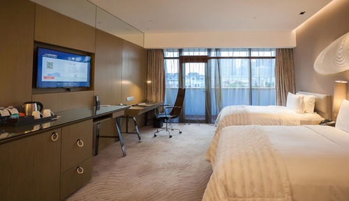 Room, 2 Double Beds, City View
