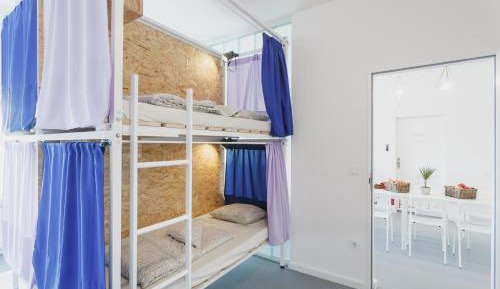 Bed in 4-Bed Mixed Dormitory Room with Private Bathroom