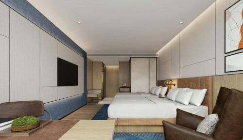 Double Room with Two Double Beds and CBD View