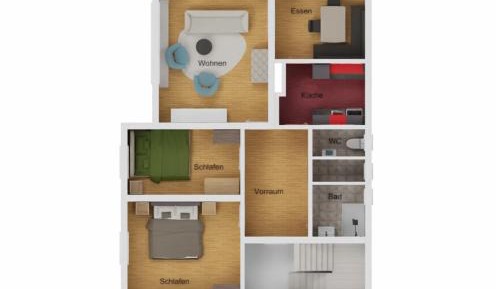 Two-Bedroom Apartment with Terrace
