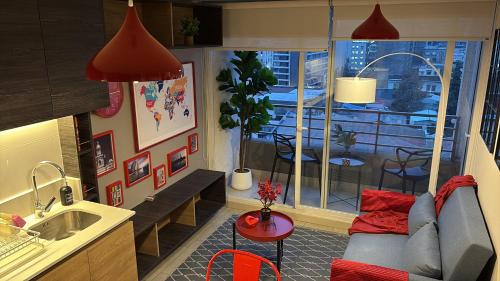 One-Bedroom Apartment with Balcony and City View