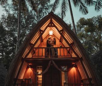 Duplex Wooden Family Bungalow