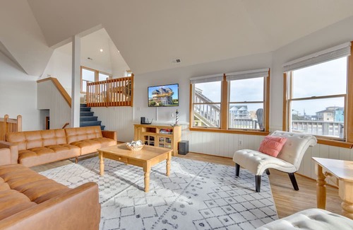 Rodanthe House | On Special - Dreamy Semi-Oceanfront Home w/ Pool, Hot Tub, Boardwalk to Beach, D