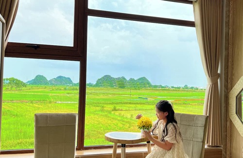 Ninh Binh House | Trang An Ao Dai Homestay - Double room with field view - Am Tien room