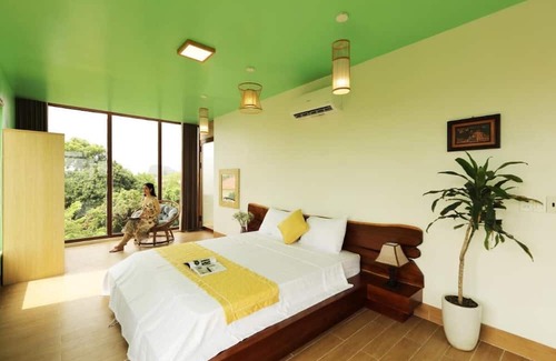 Ninh Binh House | Trang An Ao Dai Homestay - Triple room with field view - Thien Ha room