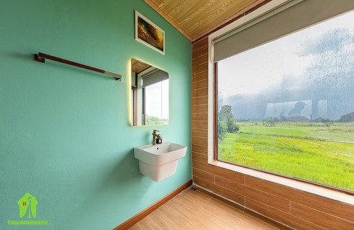 Ninh Binh House | Trang An Ao Dai Homestay - Double room with field view - Hang Mua room