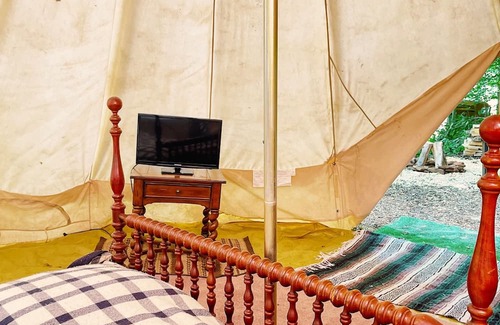 Shinglehouse RV Rental | Glamping Tent in Port Allegany