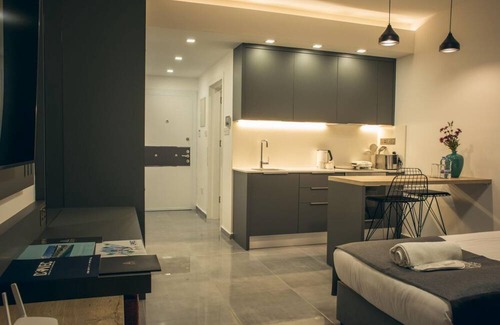 Trikomo Apartment | Delightful Studio Flat Close to the Beach with Shared Pool and Balcony in Iskele, Cyprus