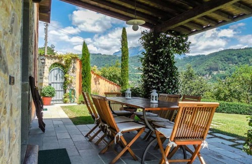 Camporgiano House | Wonderful private villa for 8 guests with private pool, WIFI, TV, panoramic view and parking