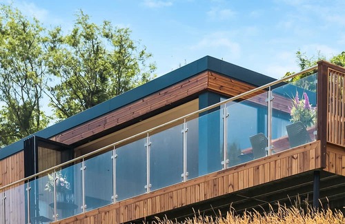Chittlehamholt Cabin | Discover the epitome of relaxation in the Valley View 3 Bed Lodge, where panoramic views and modern