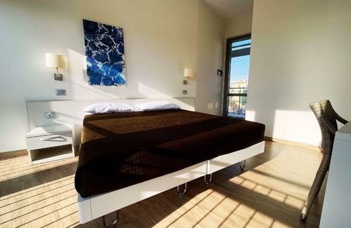 Rosate House | Modern master bedroom 10 minutes from highway toll booth