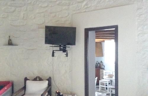 Syros House | Homerez - House 2 km away from the beach for 4 ppl. with sea view at Chrousa