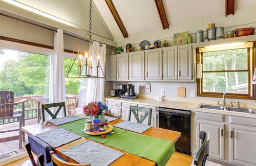 Zionville Cabin | Deck, Fire Pit, Games: Family Escape Near Boone