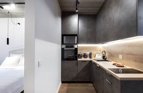 Business District Apartment | Business-Class 1BR in Central Vilnius, Free Parking, Fast Wi-Fi, Workspace