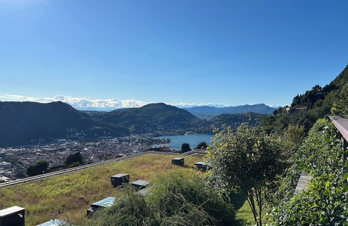 Civiglio Apartment | New stylish apartment with panoramic terrace and patio overlooking Lake Como.