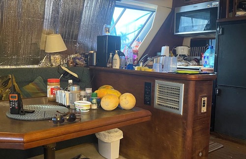 Fort Sherman Boat Rental | 2-bedroom yacht in Shelter Bay Marina with pool, fitness room, AC on board.