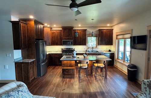 Shawano House | Charming new lake house with beautiful views. Pier for swimming and fishing.