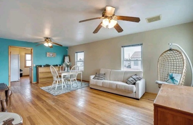 2 apartments for price of 1. Entire house with lots of rooms. Pets welcome!