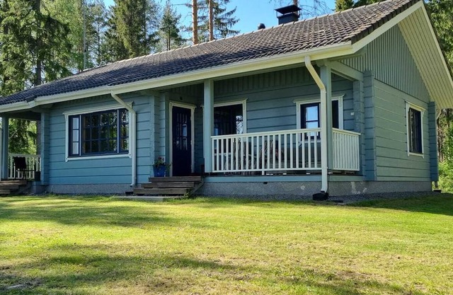 Blue vacation home