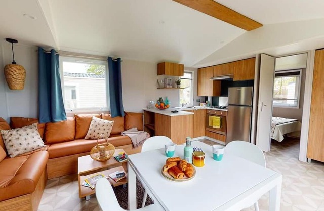 3 bedroom mobile home - Camping 4* Les Oyats - 800m from the beach