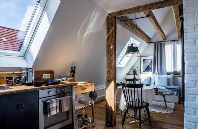 THE LOFT Studio approx. 40 sqm in the middle of the historic old town of Besigheim