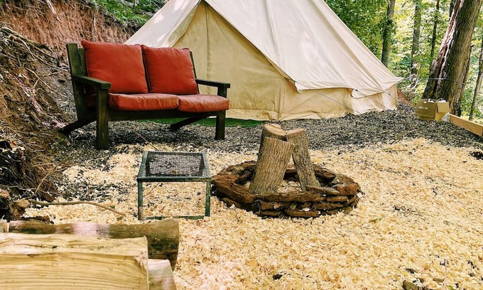 Shinglehouse RV Rental | Glamping Tent in Port Allegany