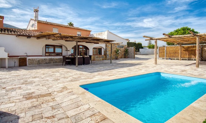 Benissa Ski Chalet | Chalet 'Casa Stone' with Mountain View, Private Pool and Wi-Fi