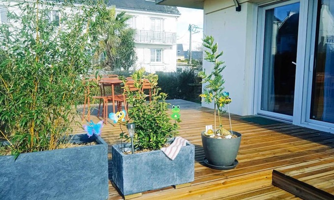 Caudan Apartment | Spacieuxt3 Avec Jardin et Terrasse en Centre Bourg