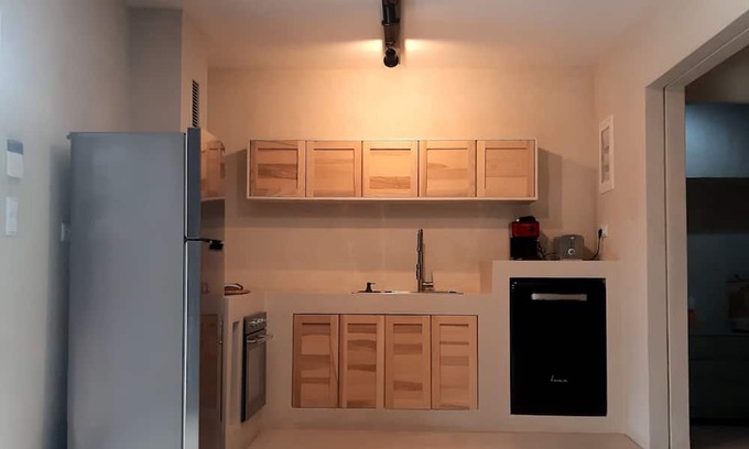 Agii Theodori Apartment | Beachfront, eco-friendy sea view studio!Garden with Greek herbs and fruit trees.