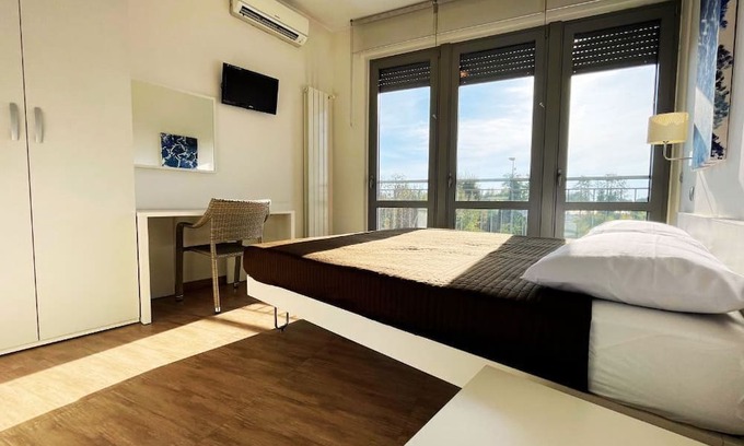 Rosate House | Modern master bedroom 10 minutes from highway toll booth