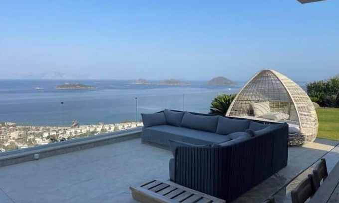 Turgutreis House | Charming Sunset with Islands and Aegean View