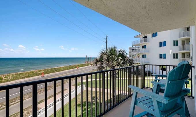 Flagler Beach Condo | 2 BR Condo w/Corner Unit, Large Balcony, Pool, Beach Access, Resort Fun!